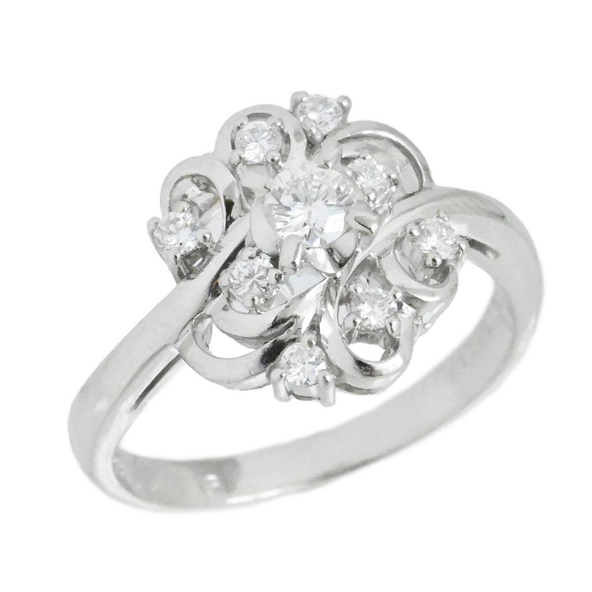 セイコー  SEIKO PT900 プラチナ ダイヤ0.16ct 0.15ct リング サイズ12号 レディース  3969