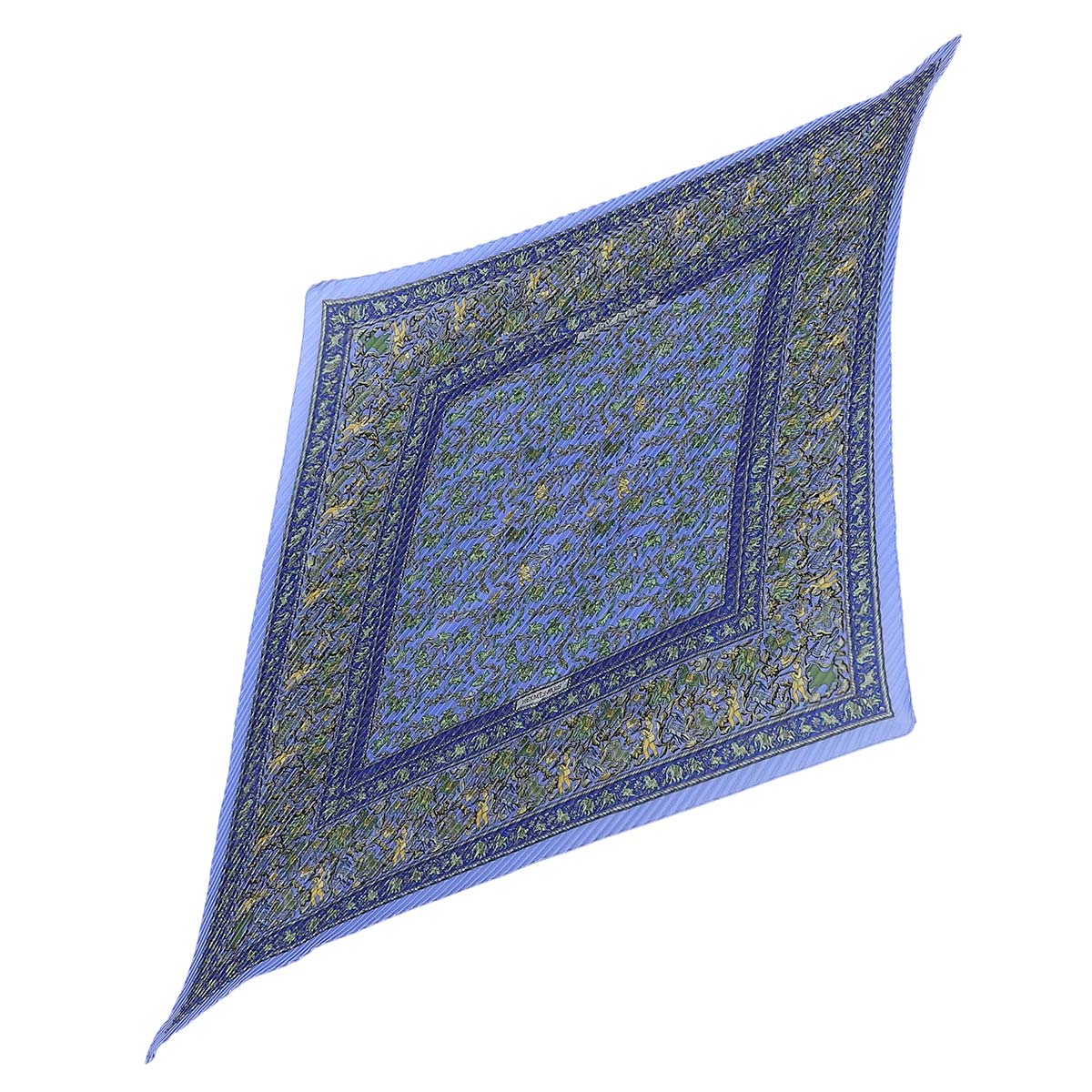 HERMES エルメス スカーフ カレ65 Awooooo! オオカミ カシミヤ⁄シルク