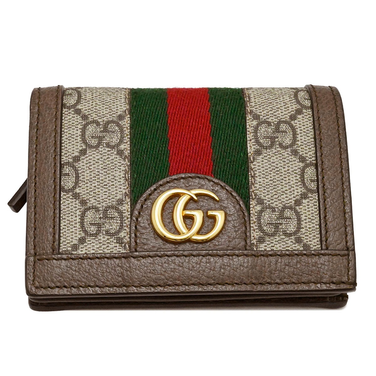 グッチ GUCCI GGスプリーム オフィディア 二つ折り財布 シェリーライン コンパクトウオレットレディース  3978