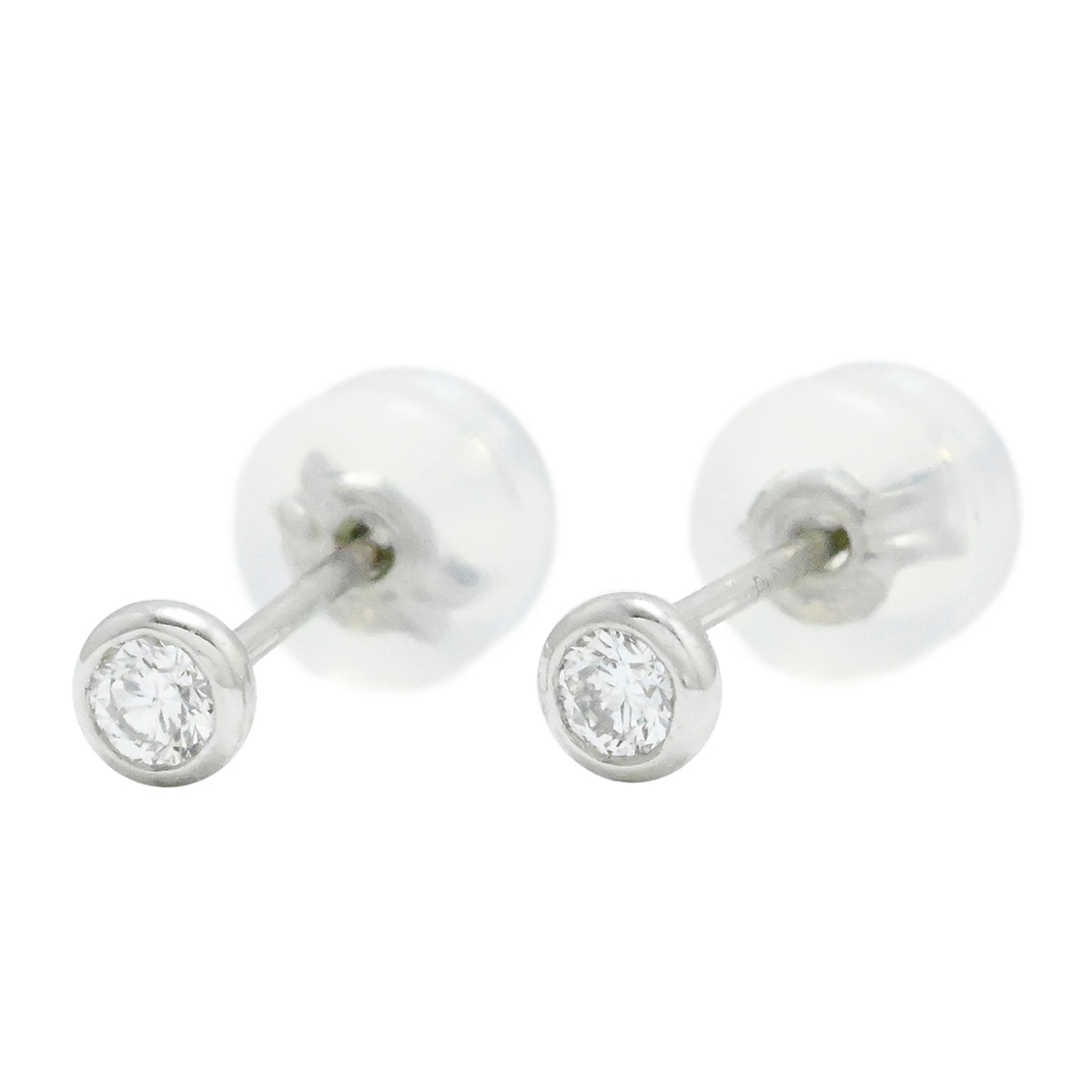 ヴァンドーム V/D Vendome Aoyama PT950/900 ダイヤ１粒 スタッドピアス レディース  3982