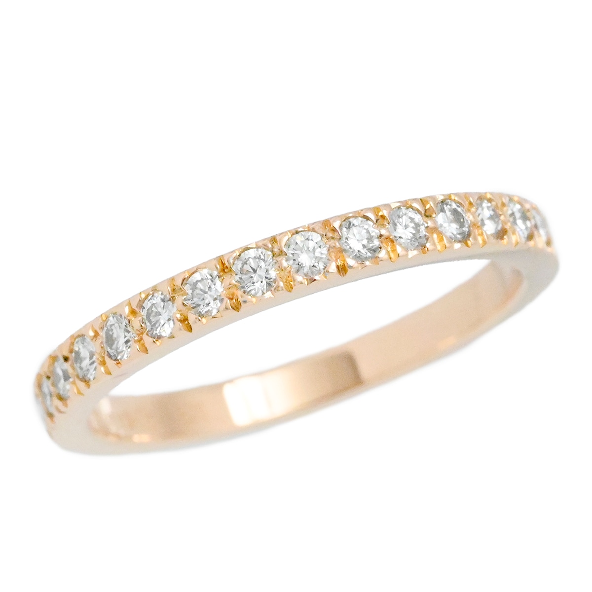 ティファニー TIFFANY & Co. 750PG ピンクゴールド ソレストハーフ ダイヤエタニティリング サイズ9号 レディース  3992