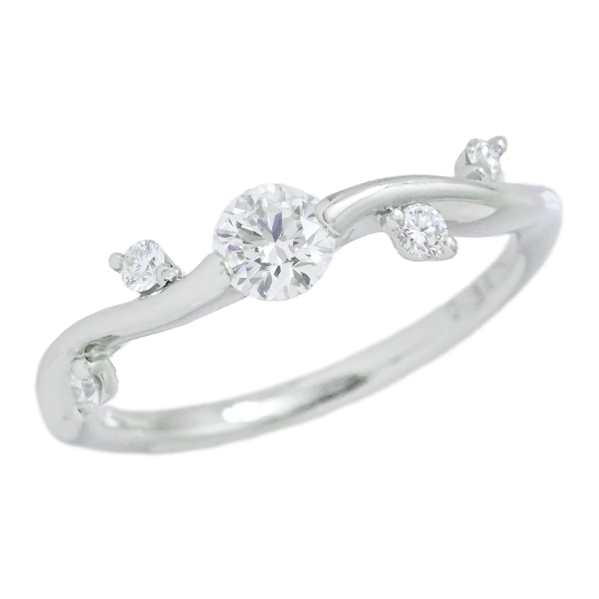 星の砂 HOSHINOSUNA Pt900 プラチナ ダイヤ0.34ct ダイヤモンド リング サイズ 9号 レディース  3995