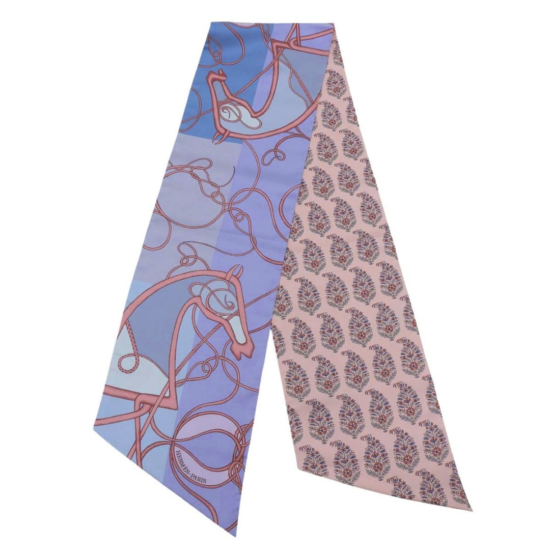 エルメス HERMES COUP DE FOUET AU BLOC 鞭 ブロック マキシツイリー カット シルク ピンク×マルチカラー レディース 4769