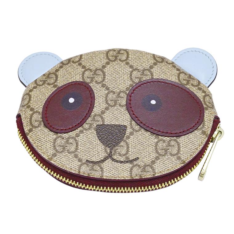 グッチ GUCCI GGスプリーム パンダシェイプ コインケース 財布 小銭入れ アニマル レディース メンズ  2034