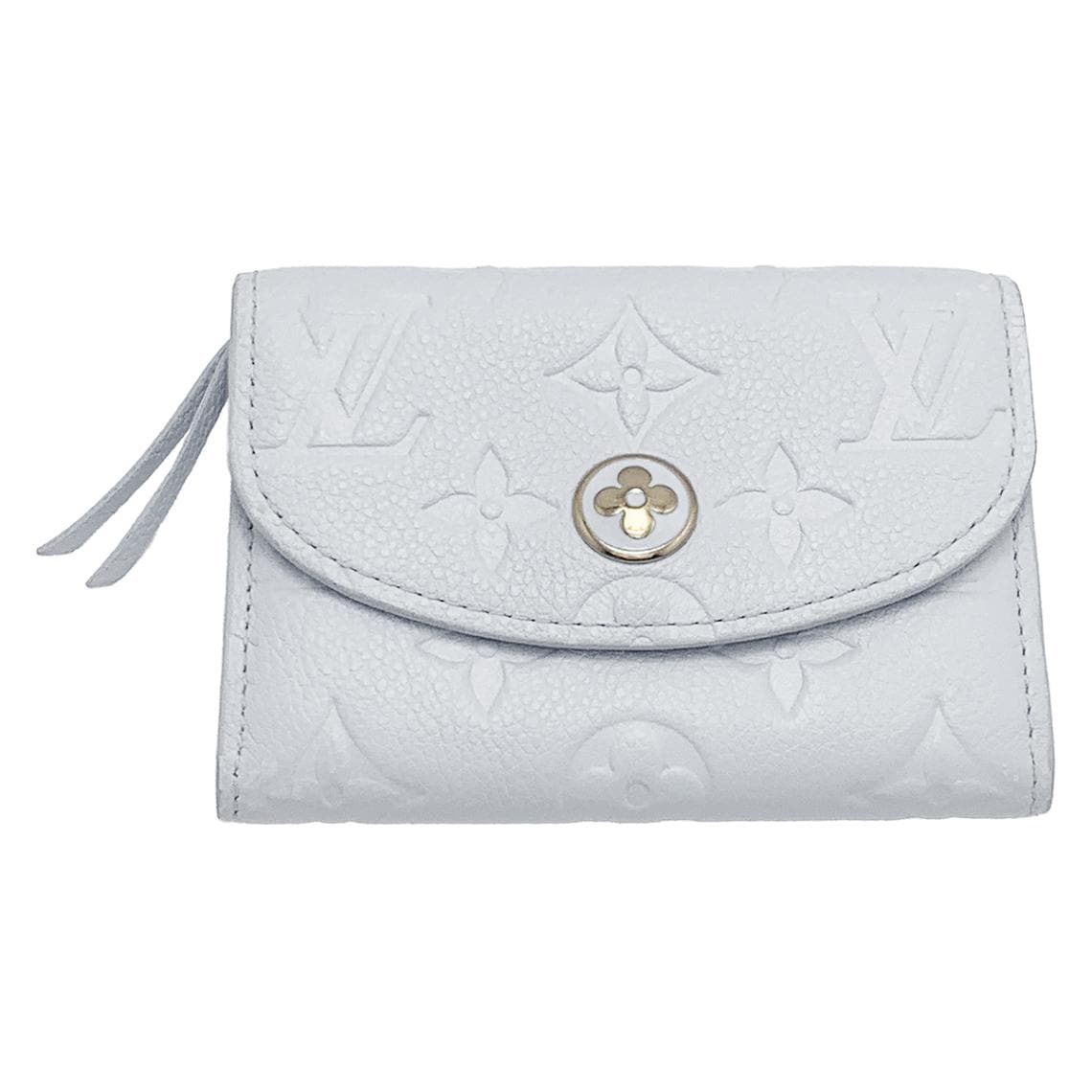 ルイヴィトン Louis Vuitton アンプラント ポルトモネロザリ コインケース コンパクトウオレット 財布М14505 アズールブルー レディース  2053