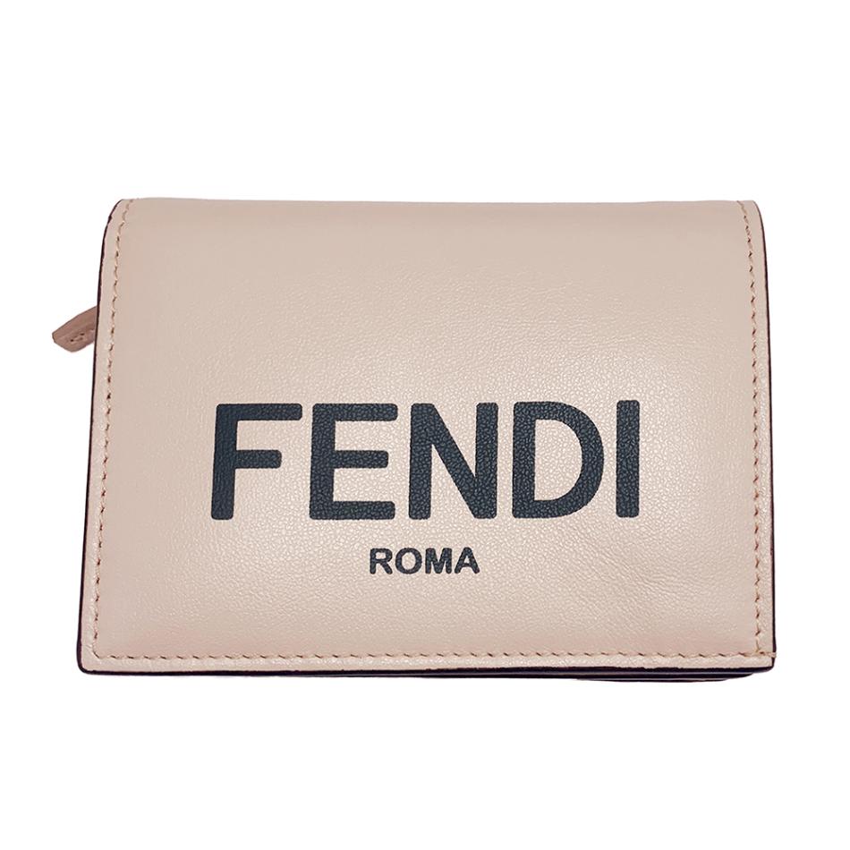 フェンディ FENDI 8М0420 スモールウオレット ロゴ 二つ折りコンパクトウオレット 財布 フェンディローマレディース メンズ 8M0420 2066