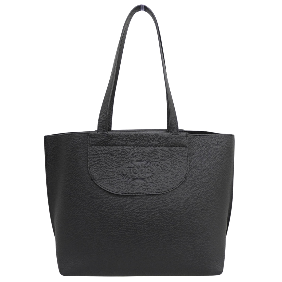 トッズ TOD'S フロリダ FLORIDA トートバッグ ショッピングバッグ ミディアム レザー ブラック レディース 4814