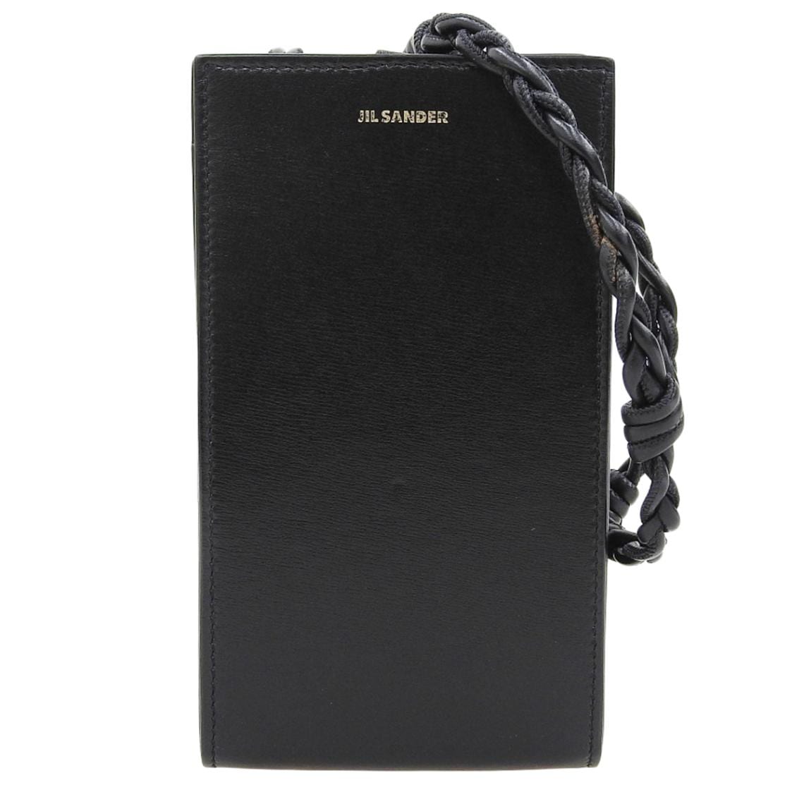 ジルサンダー JIL SANDER フォンショルダー タングルスモール ショルダーバッグ ななめ掛け レザー ブラック レディース 4831