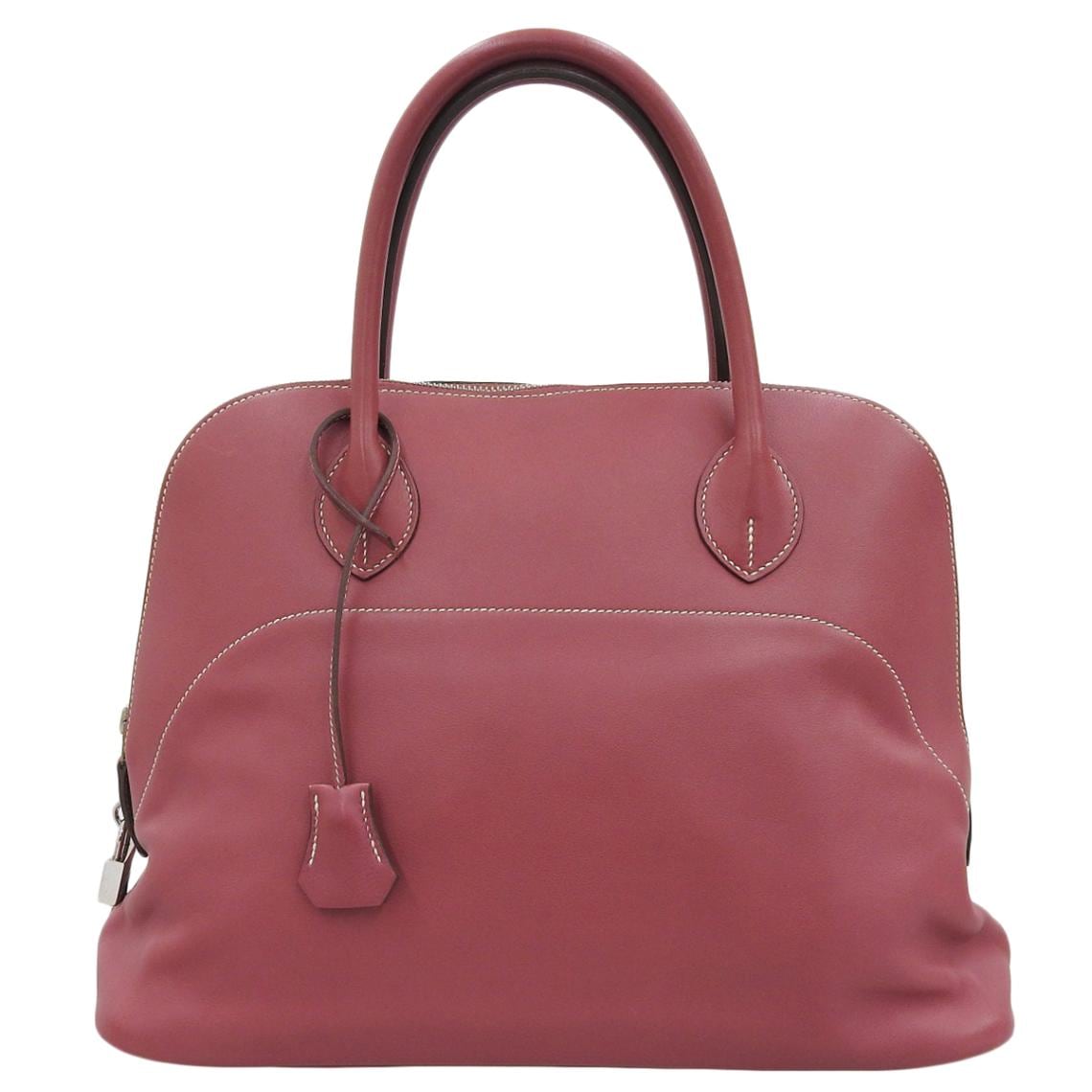エルメス HERMES ボリードリラックス35 ハンドバッグ ボーシッキム ローズウッド シルバー金具 レディース □P刻印 2012年 4835