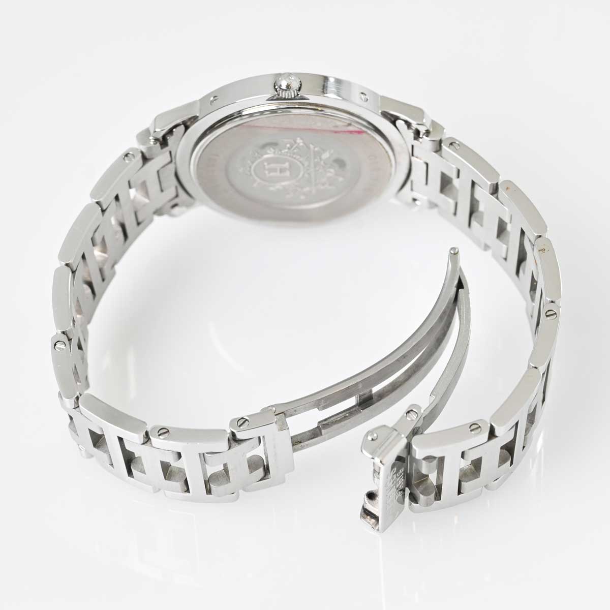 エルメス HERMES クリッパー CL6.710 SS デイト メンズ クォーツ 7871