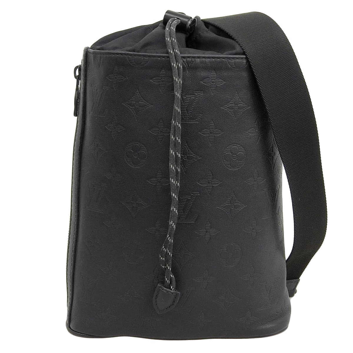 ルイヴィトン LOUIS VUITTON モノグラムシャドウ チョークスリングバッグ ボディバッグ ショルダーバッグ 斜め掛け ノワール メンズ M44633 4438
