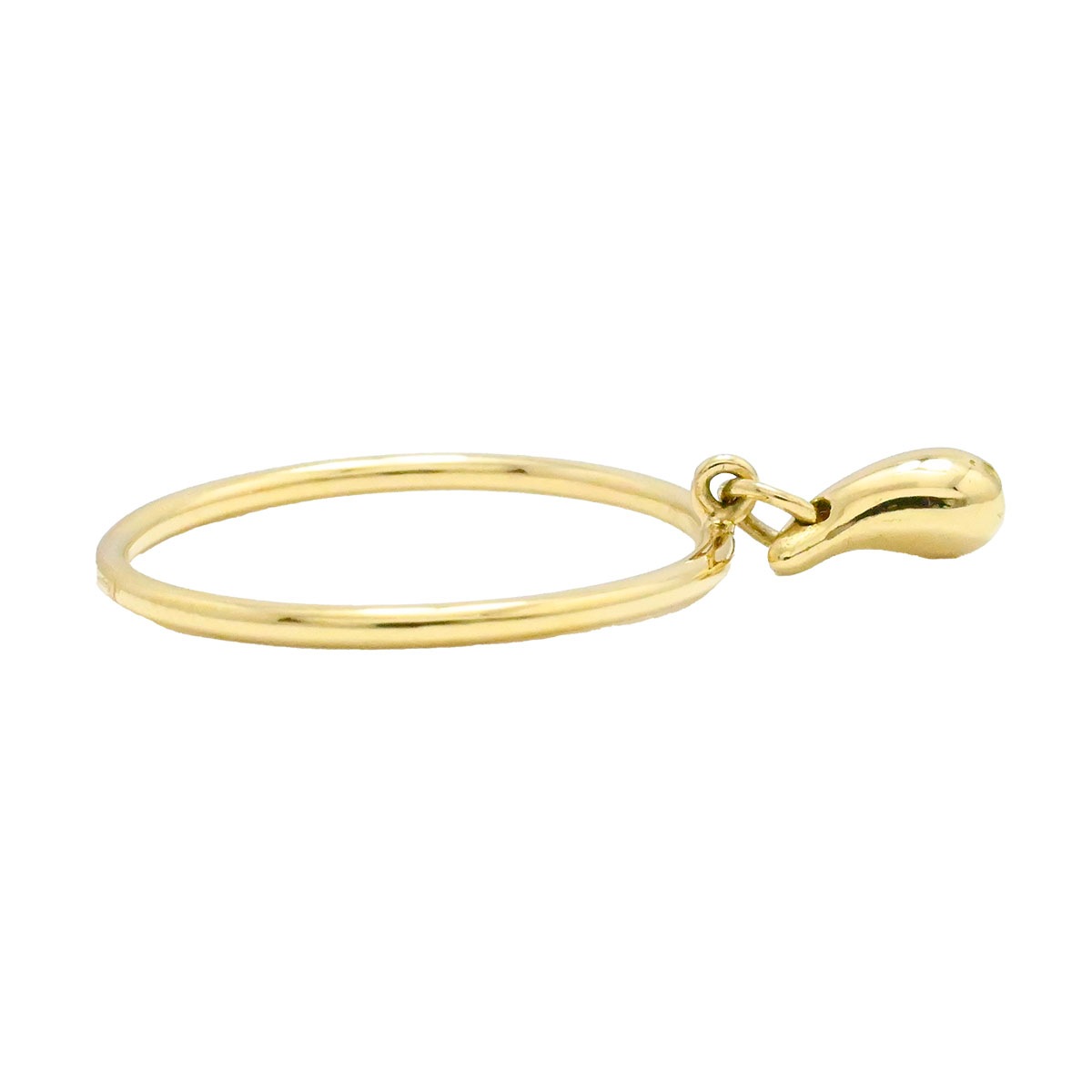 ティファニー TIFFANY & Co. 750YG K18YG イエローゴールド ティアドロップ リング 12号 レディース  3793