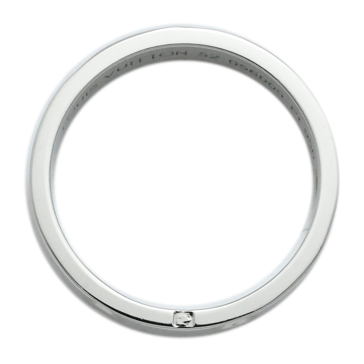 ルイヴィトン LOUIS VUITTON Pt950 プラチナ アリアンスアンプラント リング サイズ52 レディース Q9F01F 3875