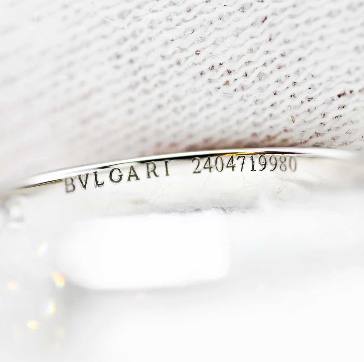 ブルガリ BVLGARI ＰT950 ダイヤ0.30ct グリフ ソリテールリング 7号 レディース 一粒ダイヤ 3171