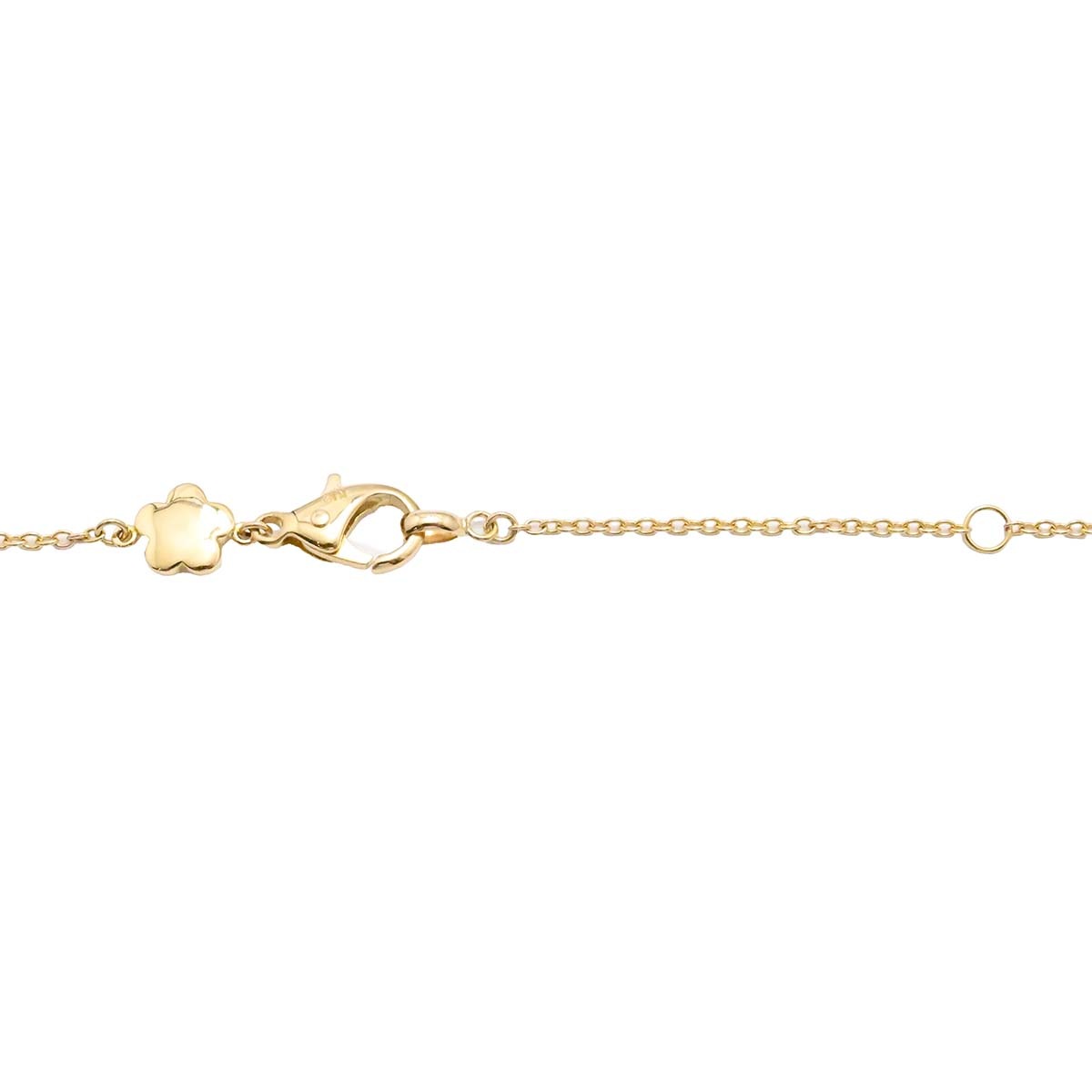 ポンテヴェキオ PONTE VECCHIO K18ＹG イエローゴールド イニシャルK アルファベット ダイヤ0.18ct ネックレス レディース  3593