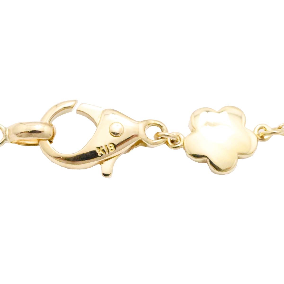 ポンテヴェキオ PONTE VECCHIO K18ＹG イエローゴールド イニシャルK アルファベット ダイヤ0.18ct ネックレス レディース  3593