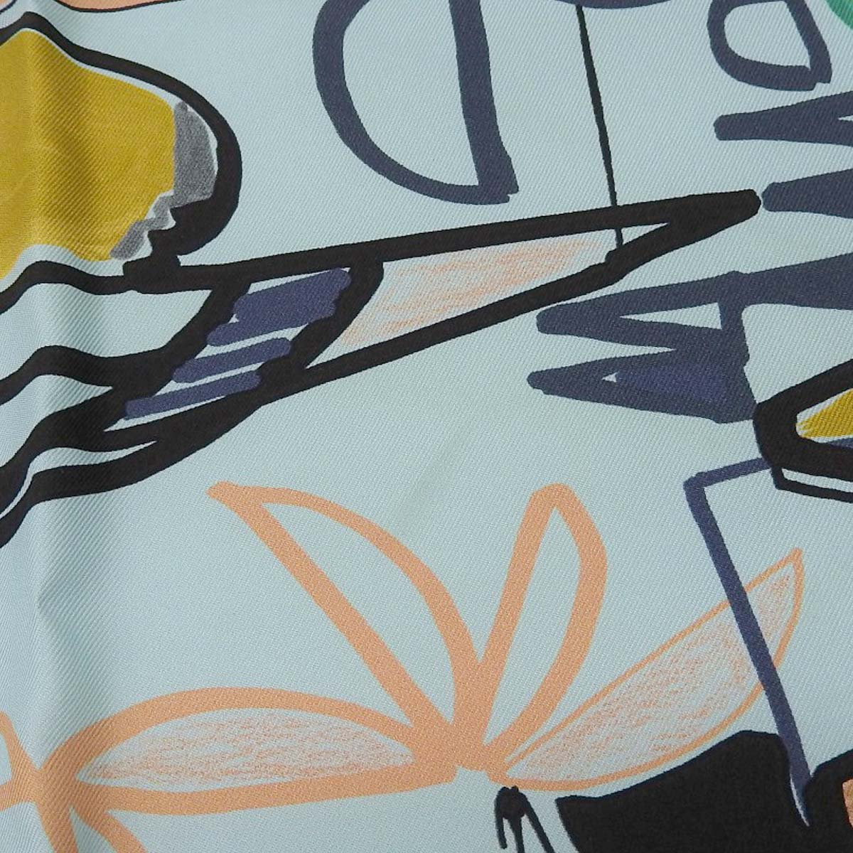 エルメス HERMES カレ90 MODERNISME TROPCAL 熱帯のモダニズム スカーフ シルク グリーン系 レディース 4600