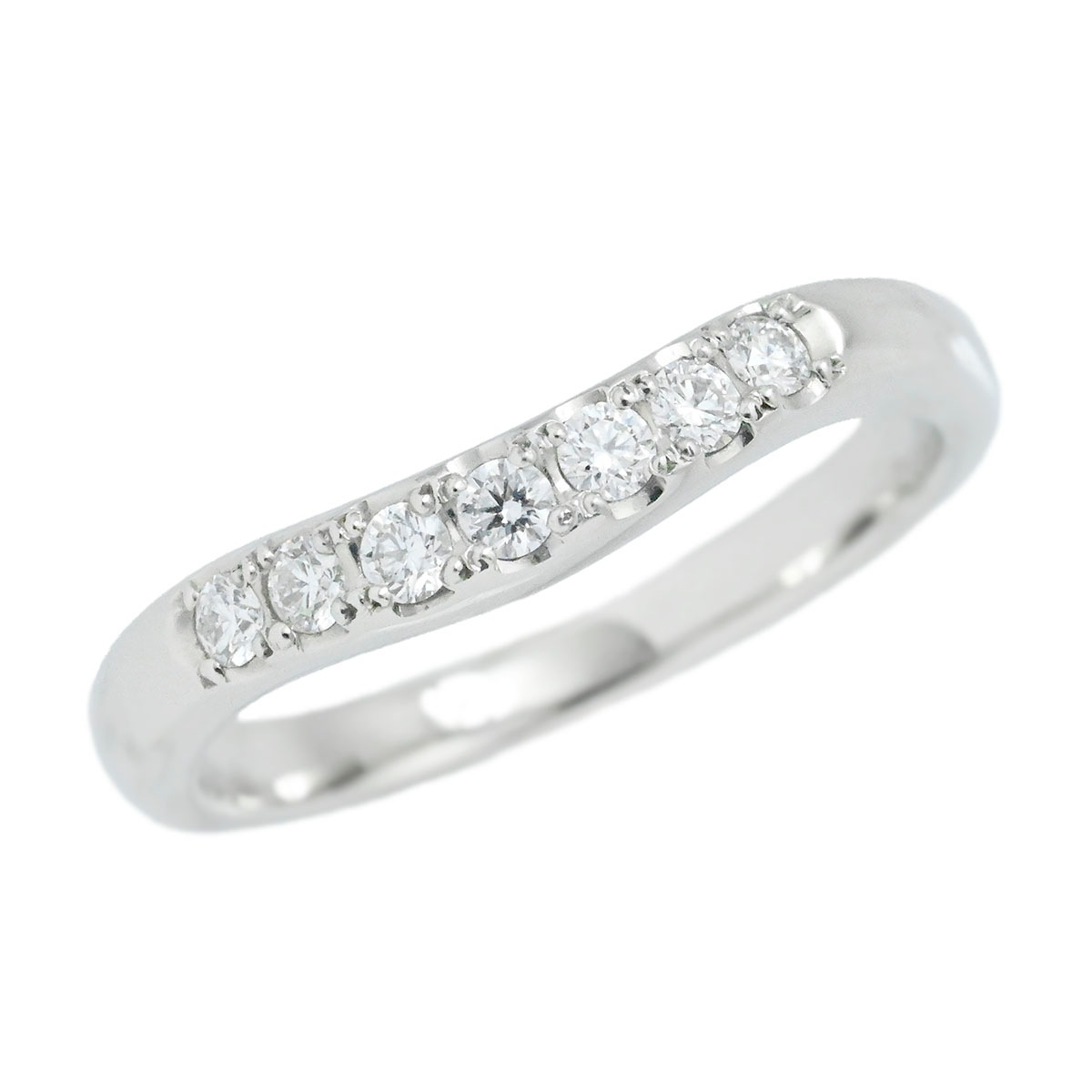 ミキモト MIKIMOTO Pt950 プラチナ ダイヤ0.15ct リング サイズ11号 レディース  3876