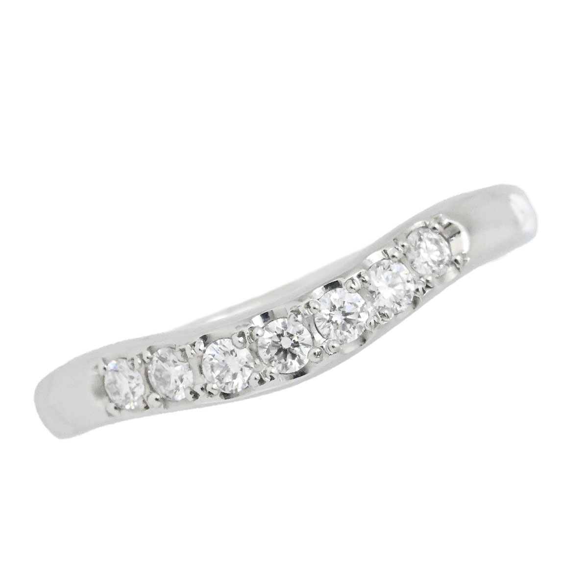 ミキモト MIKIMOTO Pt950 プラチナ ダイヤ0.15ct リング サイズ11号 レディース  3876