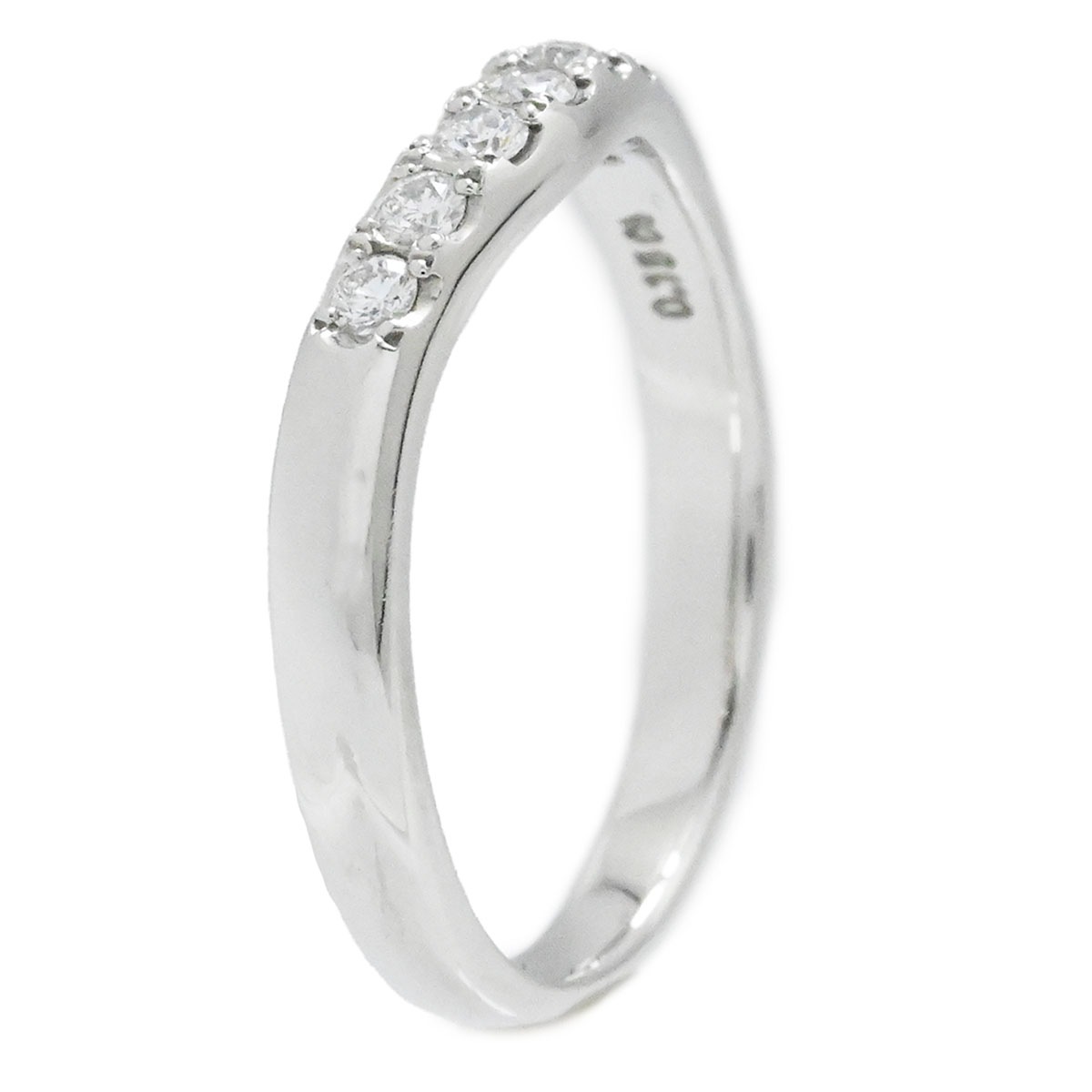 ミキモト MIKIMOTO Pt950 プラチナ ダイヤ0.15ct リング サイズ11号 レディース  3876