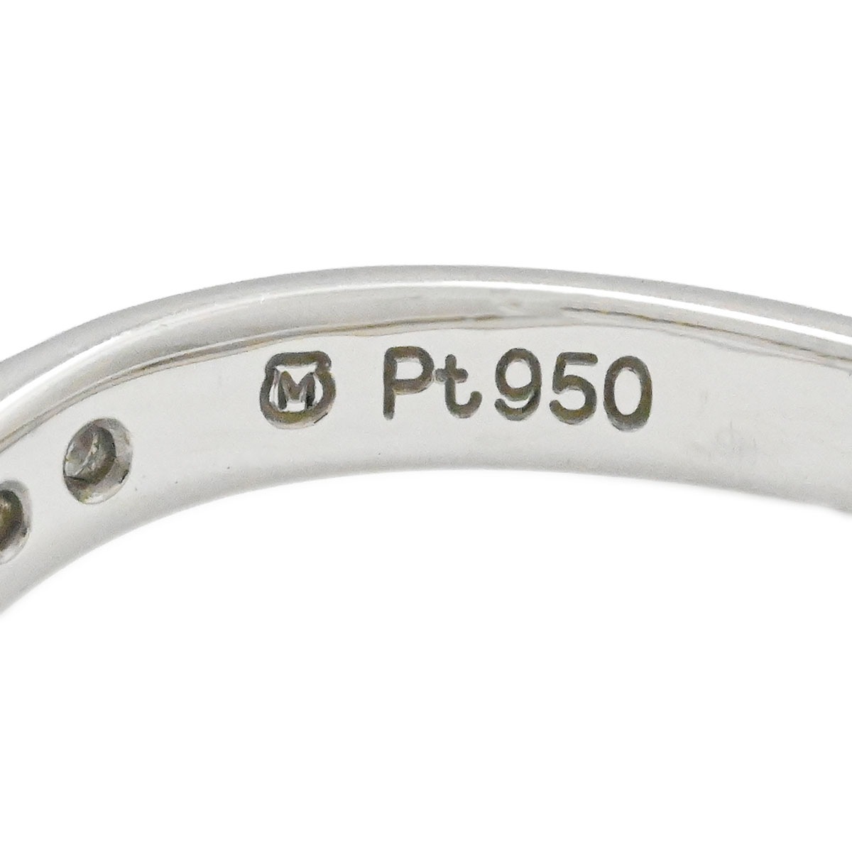 ミキモト MIKIMOTO Pt950 プラチナ ダイヤ0.15ct リング サイズ11号 レディース  3876