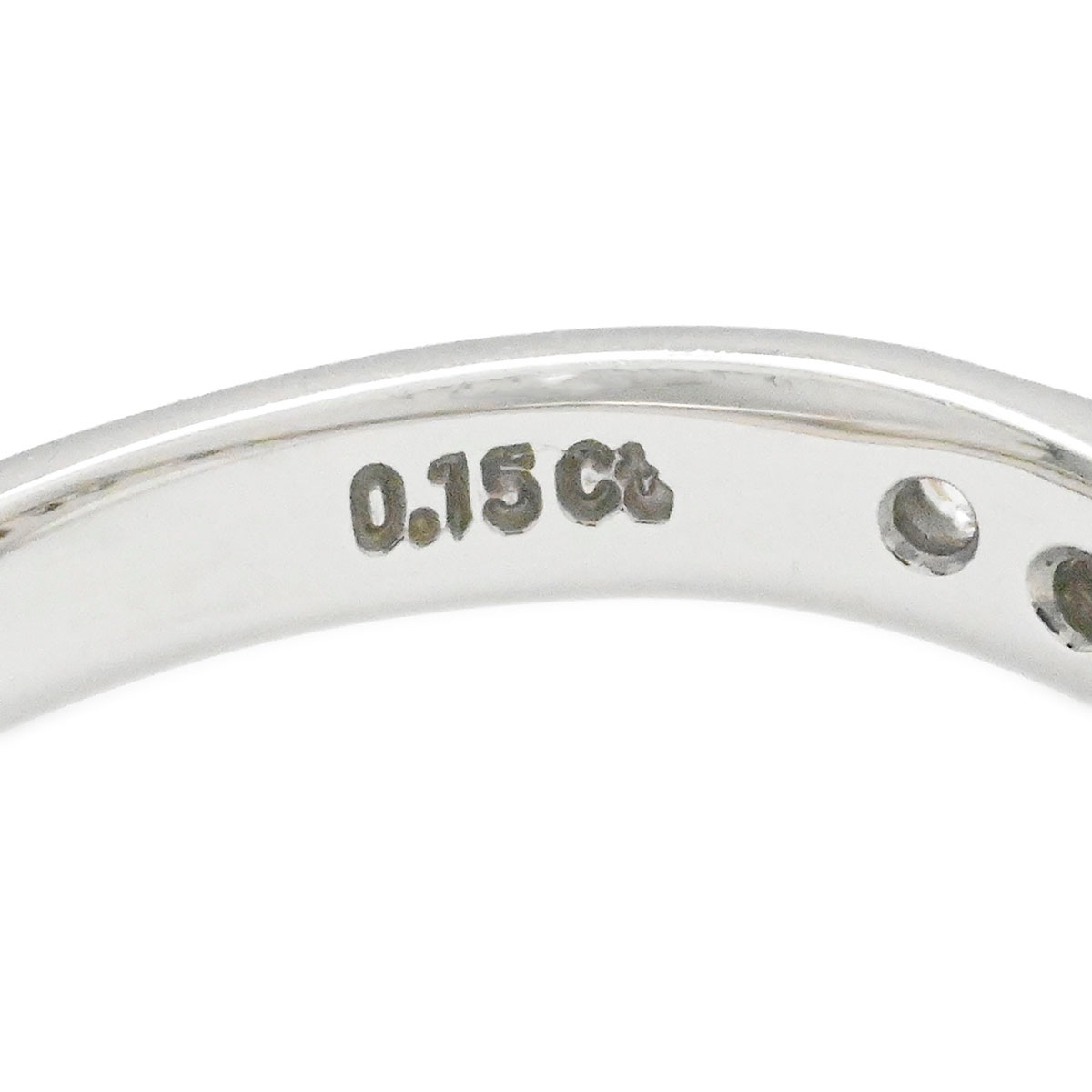 ミキモト MIKIMOTO Pt950 プラチナ ダイヤ0.15ct リング サイズ11号 レディース  3876