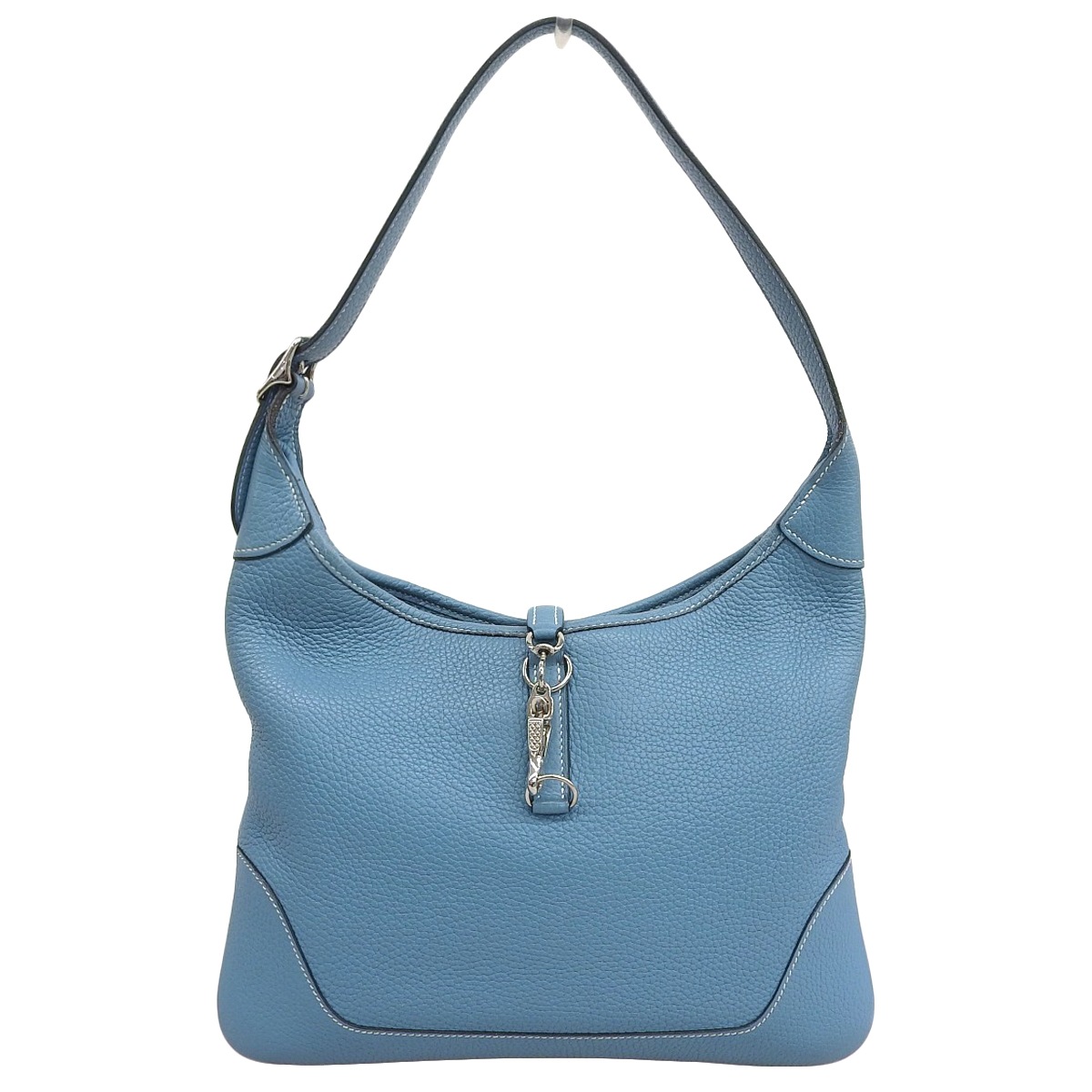 エルメス HERMES トリム31 ショルダーバッグ 肩掛け トリヨンレザー ブルージーン レディース □I刻印 4440