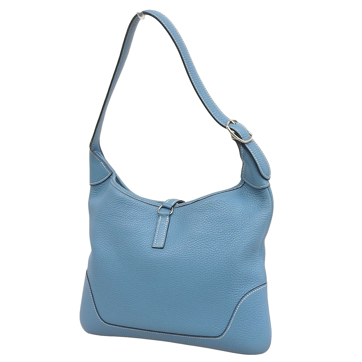 エルメス HERMES トリム31 ショルダーバッグ 肩掛け トリヨンレザー ブルージーン レディース □I刻印 4440