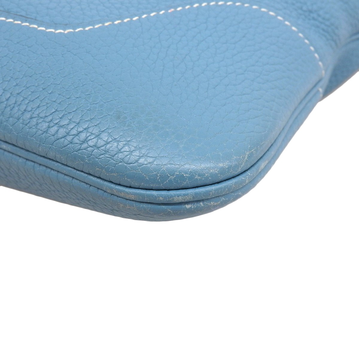 エルメス HERMES トリム31 ショルダーバッグ 肩掛け トリヨンレザー ブルージーン レディース □I刻印 4440