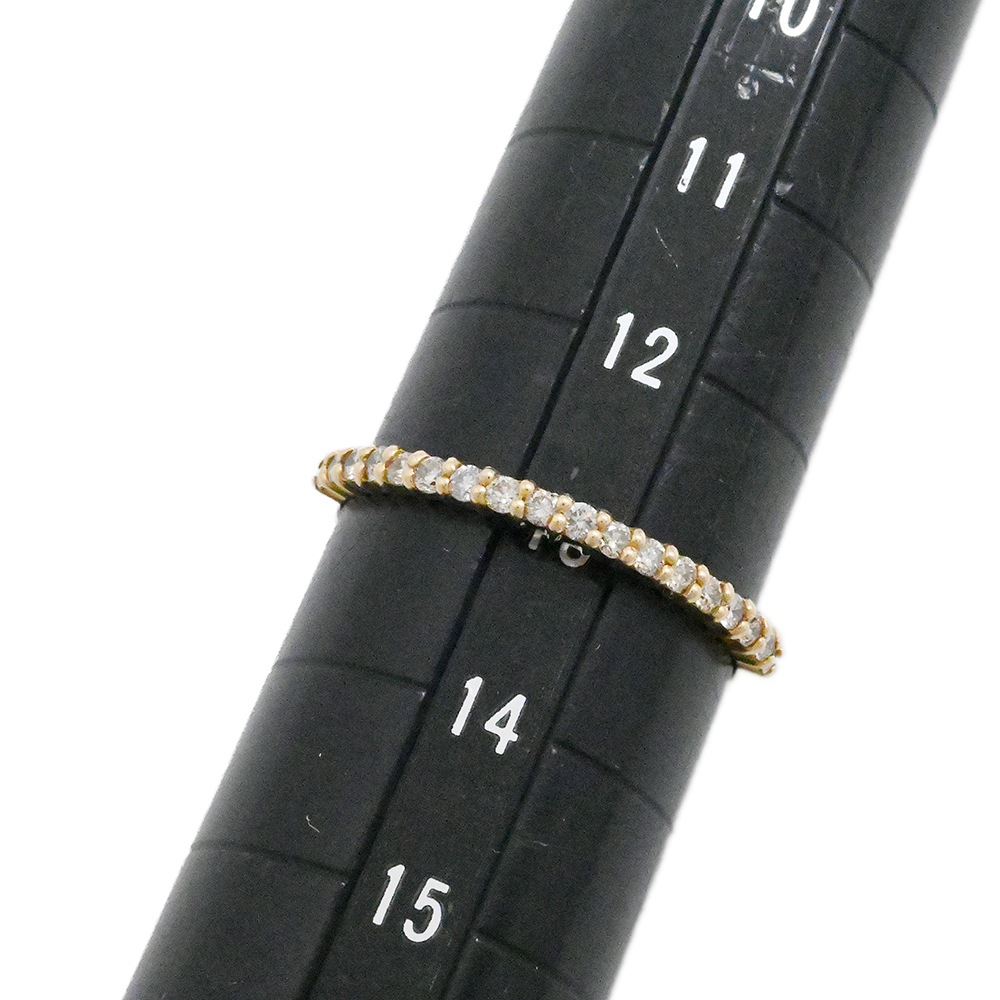 ノンブランド K18PG ピンクゴールド ダイヤ0.25ct ハーフエタニティリング サイズ13号 レディース ジュエリー  2059