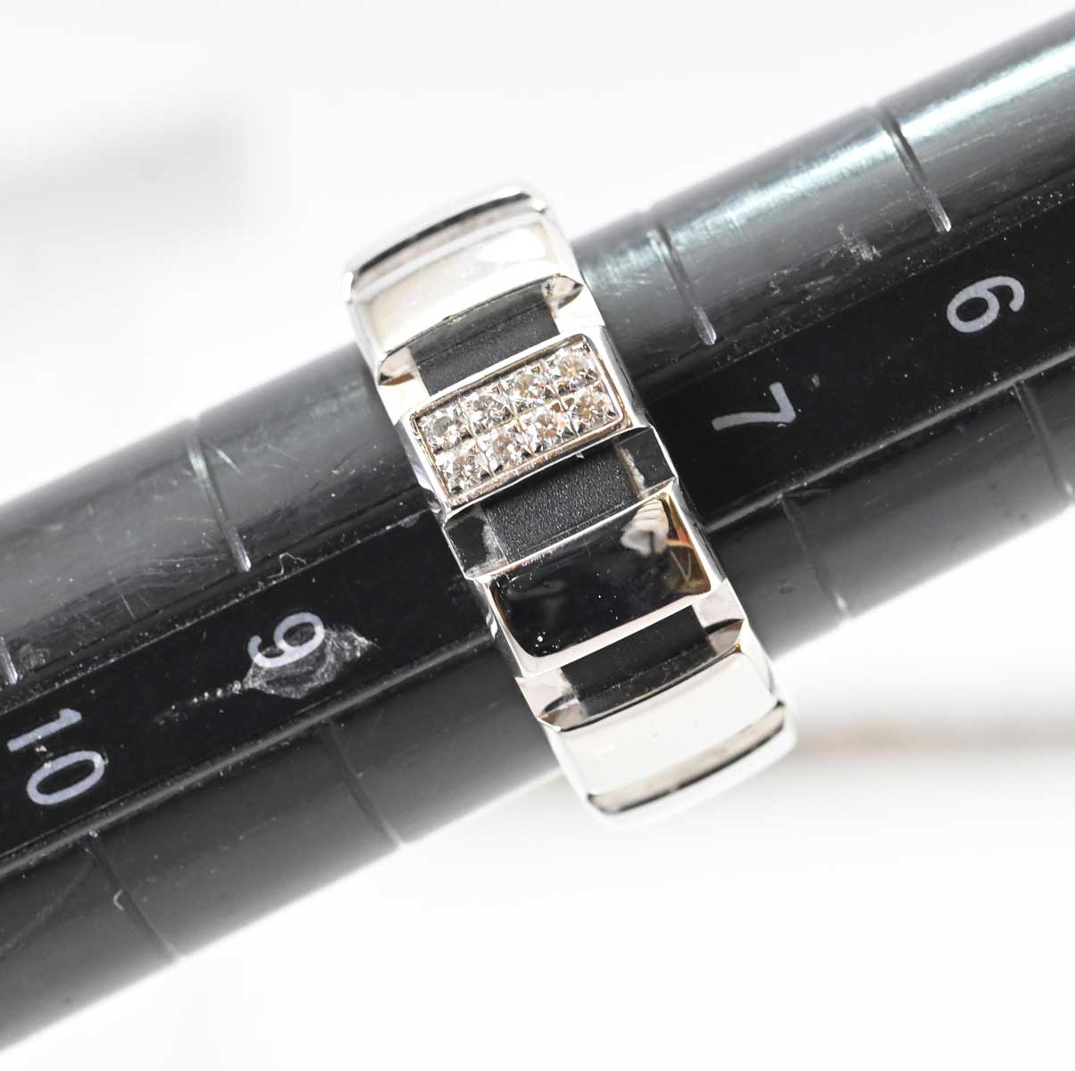 ショーメ CHAUMET 750ＷG ホワイトゴールド クラスワン ダイヤ 8P 7.5号 7892