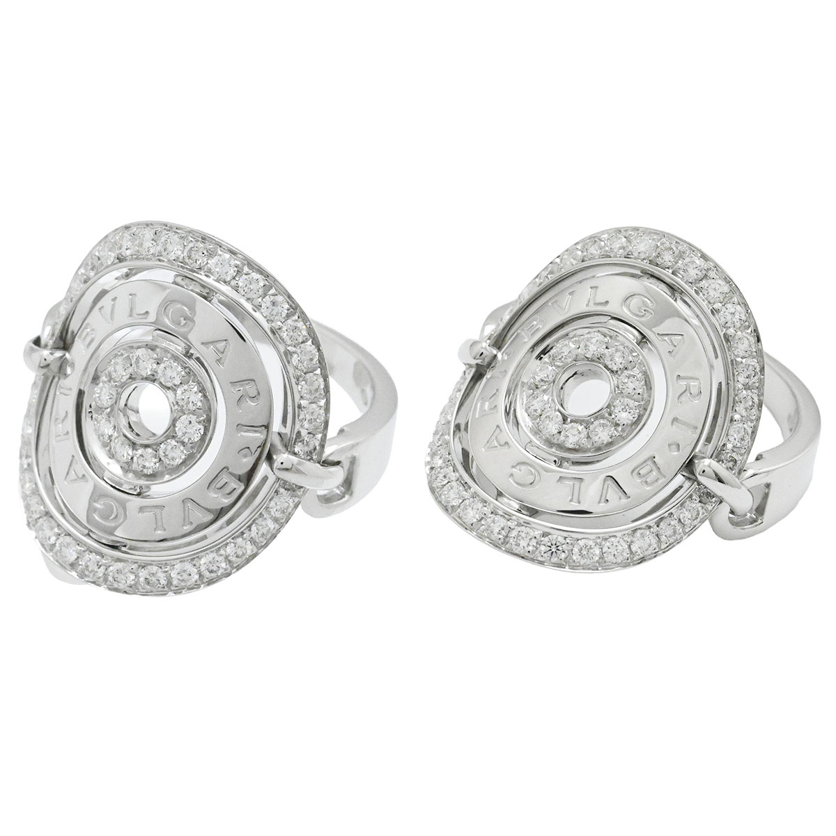 ブルガリ BVLGARI 750WG K18WG ホワイトゴールド アストラーレ チェルキ ダイヤ リング サイズ17  3878