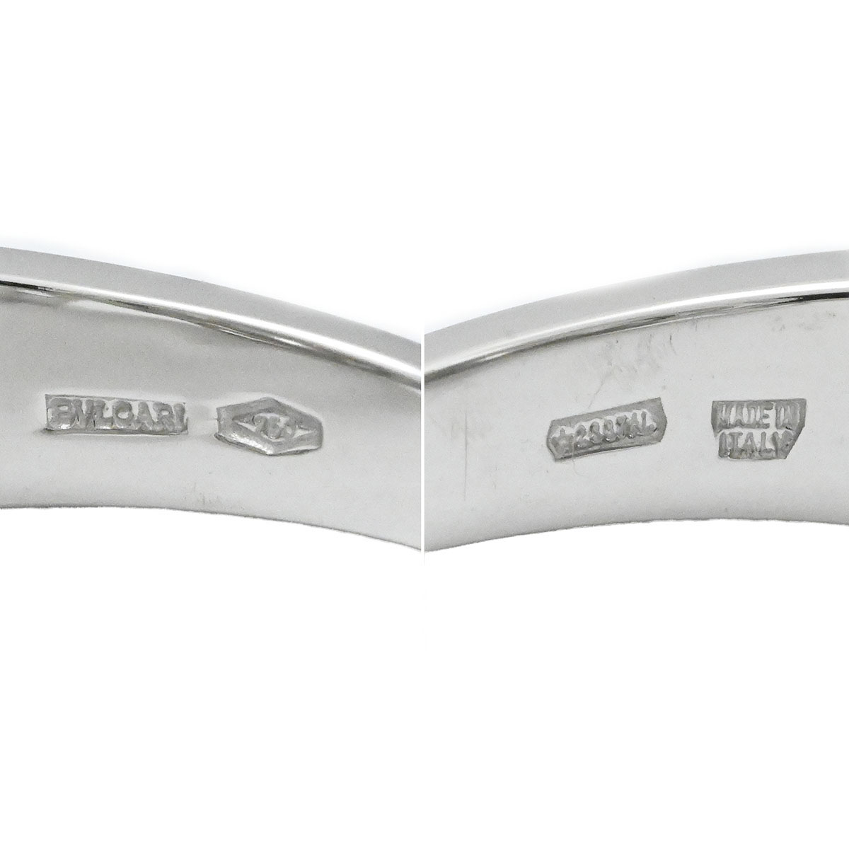 ブルガリ BVLGARI 750WG K18WG ホワイトゴールド アストラーレ チェルキ ダイヤ リング サイズ17  3878