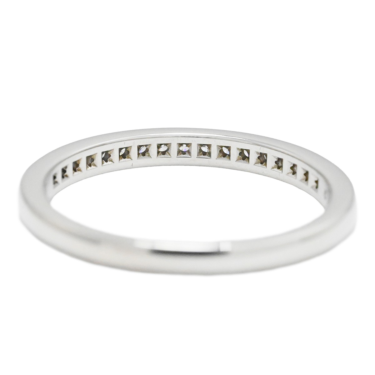 ティファニー TIFFANY & Co. PT950 プラチナ ダイヤチャネルセッティング ハーフエタニティリング サイズ12号 ジュエリー  2060
