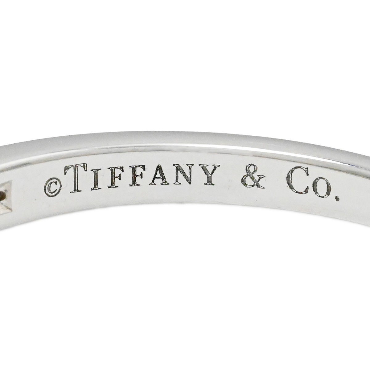 ティファニー TIFFANY & Co. PT950 プラチナ ダイヤチャネルセッティング ハーフエタニティリング サイズ12号 ジュエリー  2060