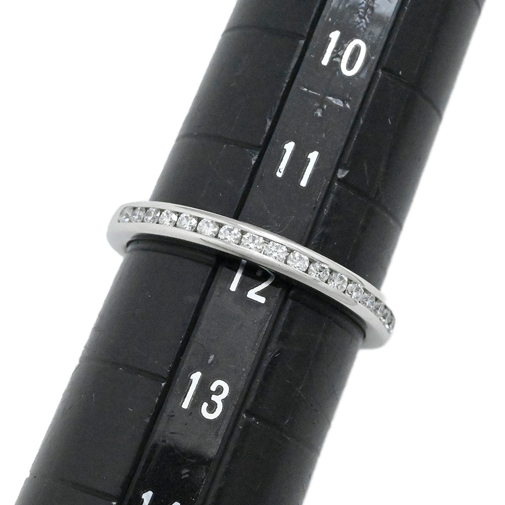 ティファニー TIFFANY & Co. PT950 プラチナ ダイヤチャネルセッティング ハーフエタニティリング サイズ12号 ジュエリー  2060