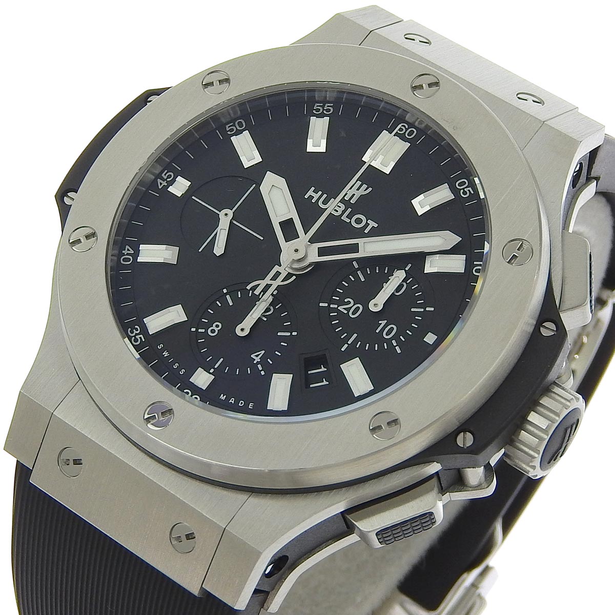 ウブロ HUBLOT BIG BANG ビックバン メンズ オートマ 腕時計 スティール ステンレス ブラック文字盤 301.SX.1170.RX 8948