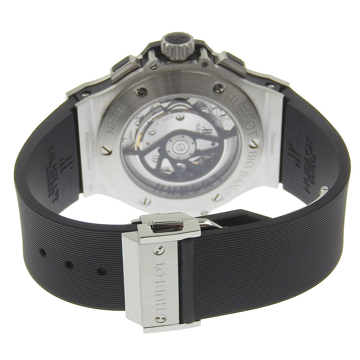 ウブロ HUBLOT BIG BANG ビックバン メンズ オートマ 腕時計 スティール ステンレス ブラック文字盤 301.SX.1170.RX 8948