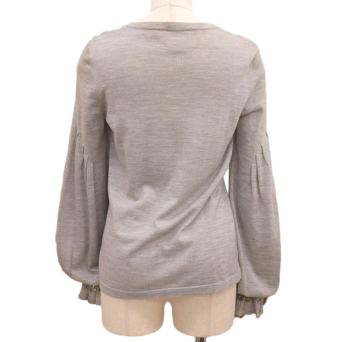 シャネル CHANEL ウールニットカットソー ウール グレー 38 レディース 07A P31900K00614 4010