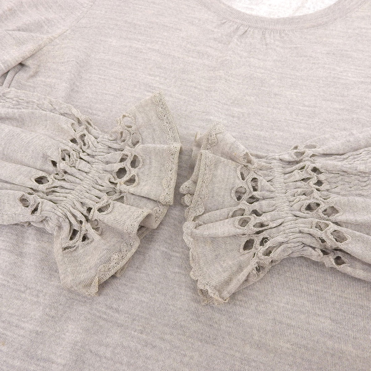 シャネル CHANEL ウールニットカットソー ウール グレー 38 レディース 07A P31900K00614 4010