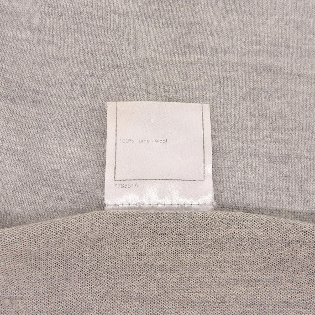 シャネル CHANEL ウールニットカットソー ウール グレー 38 レディース 07A P31900K00614 4010