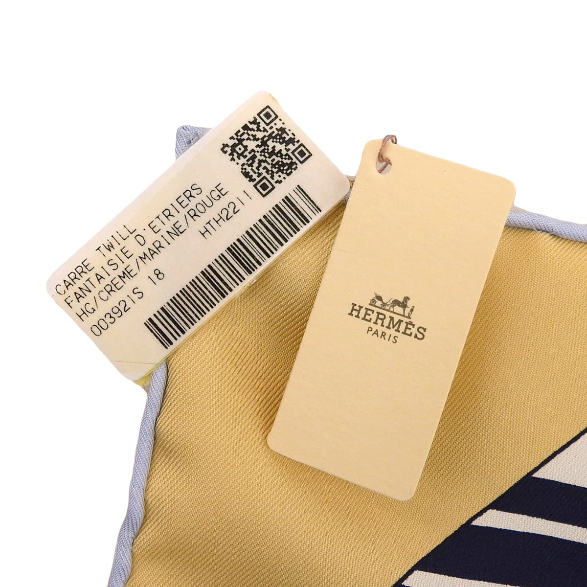 エルメス HERMES カレ90 FANTAISIE D'ETRIERS 鐙の幻想 スカーフ シルク ベージュ×マルチカラー レディース 4762