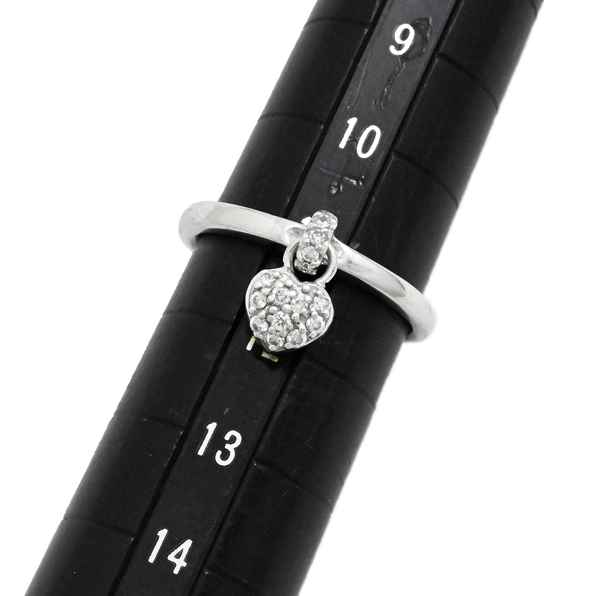 セイレーンアズーロ Sirena Azzurro K18YG WG ハート ダイヤ0.22ct