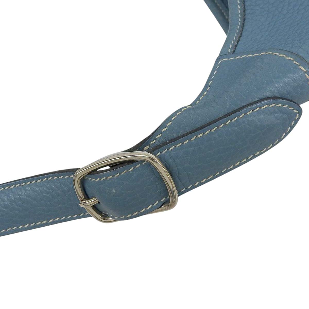 エルメス HERMES トリム31 ワンショルダー ショルダーバッグ トリヨンレザー ブルージーン シルバー金具 レディース □H刻印 2004年 4604