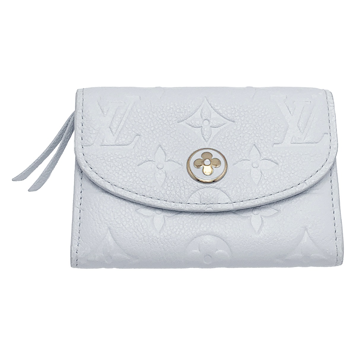 ルイヴィトン Louis Vuitton アンプラント ポルトモネロザリ コインケース コンパクトウオレット 財布М14505 アズールブルー レディース  2053