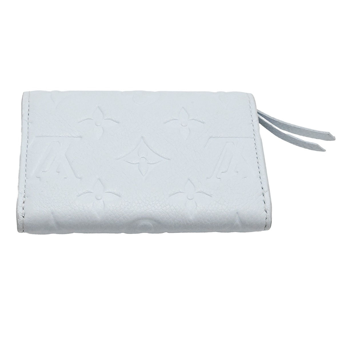 ルイヴィトン Louis Vuitton アンプラント ポルトモネロザリ コインケース コンパクトウオレット 財布М14505 アズールブルー レディース  2053