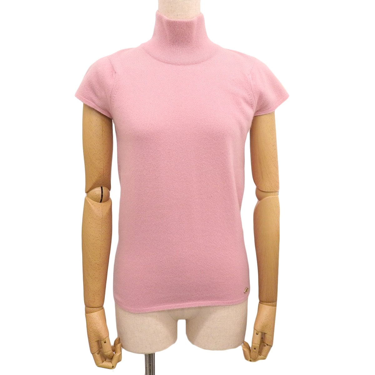シャネル CHANEL セーター 半袖 カシミア ピンク 38 レディース 05A