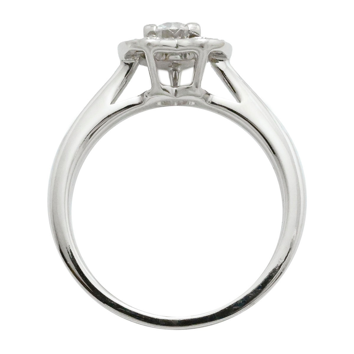 MAUBOUSSIN モーブッサン 750WG K18WG ラブタッチリング ハート ホワイトゴールド 9号 レディース  3881