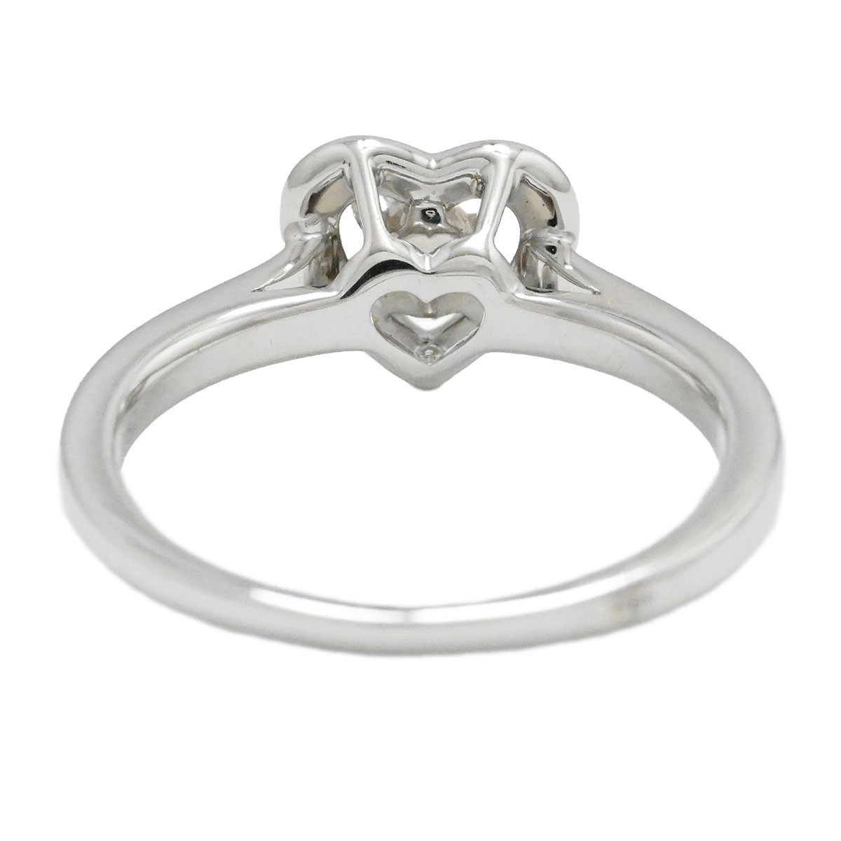 MAUBOUSSIN モーブッサン 750WG K18WG ラブタッチリング ハート ホワイトゴールド 9号 レディース  3881