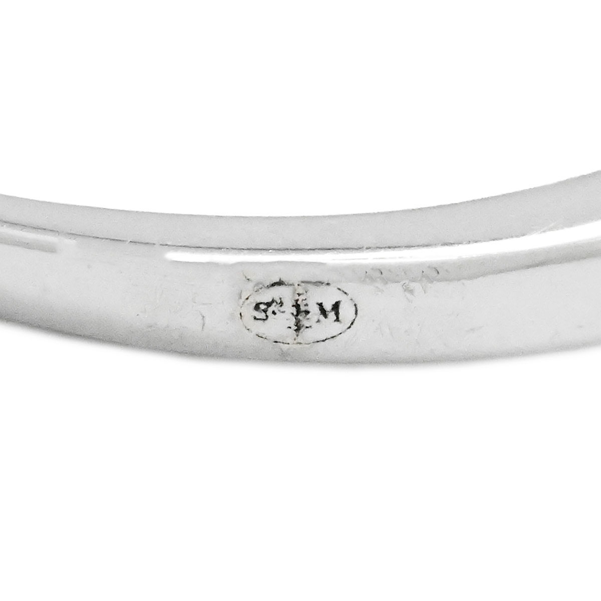 MAUBOUSSIN モーブッサン 750WG K18WG ラブタッチリング ハート ホワイトゴールド 9号 レディース  3881